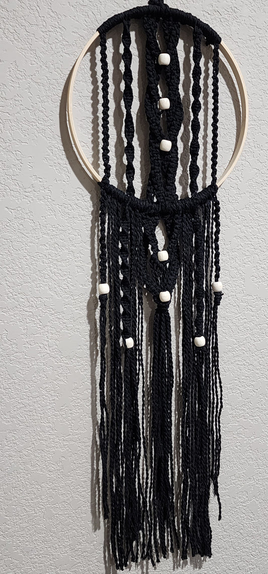 Dark Boho Macrame Wall Hanging
