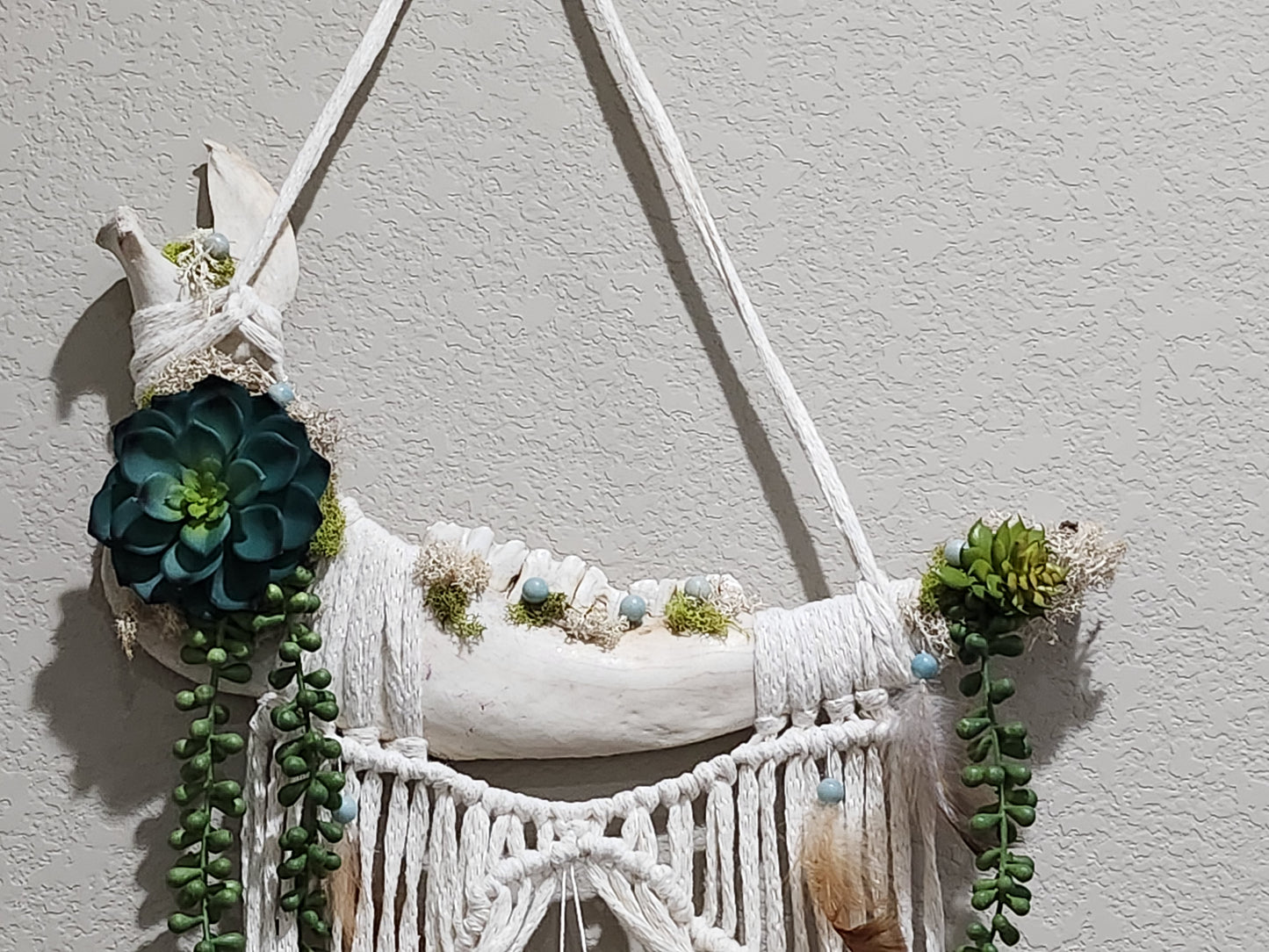 Desert Tears Boho Rustic Macrame Wall Hanging