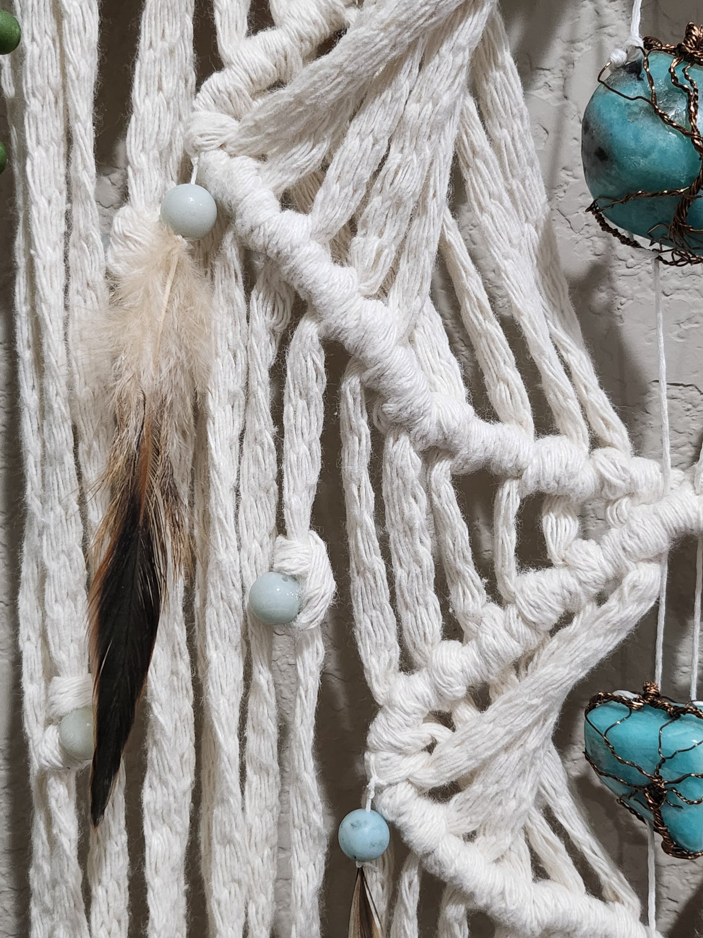 Desert Tears Boho Rustic Macrame Wall Hanging