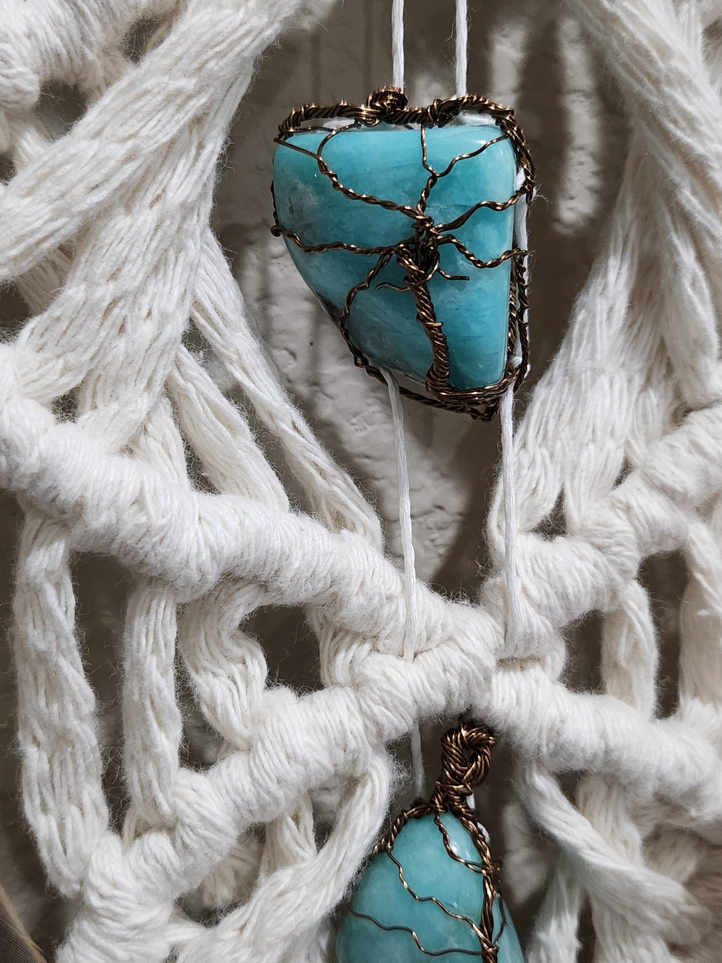 Desert Tears Boho Rustic Macrame Wall Hanging
