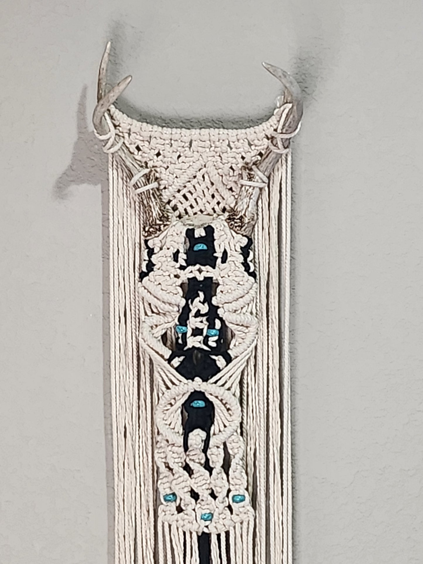 Deer antler wall hanging