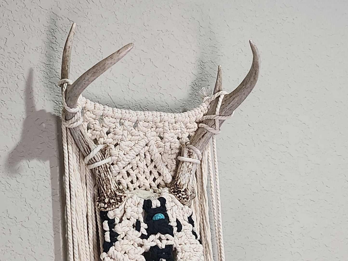 Deer antler wall hanging