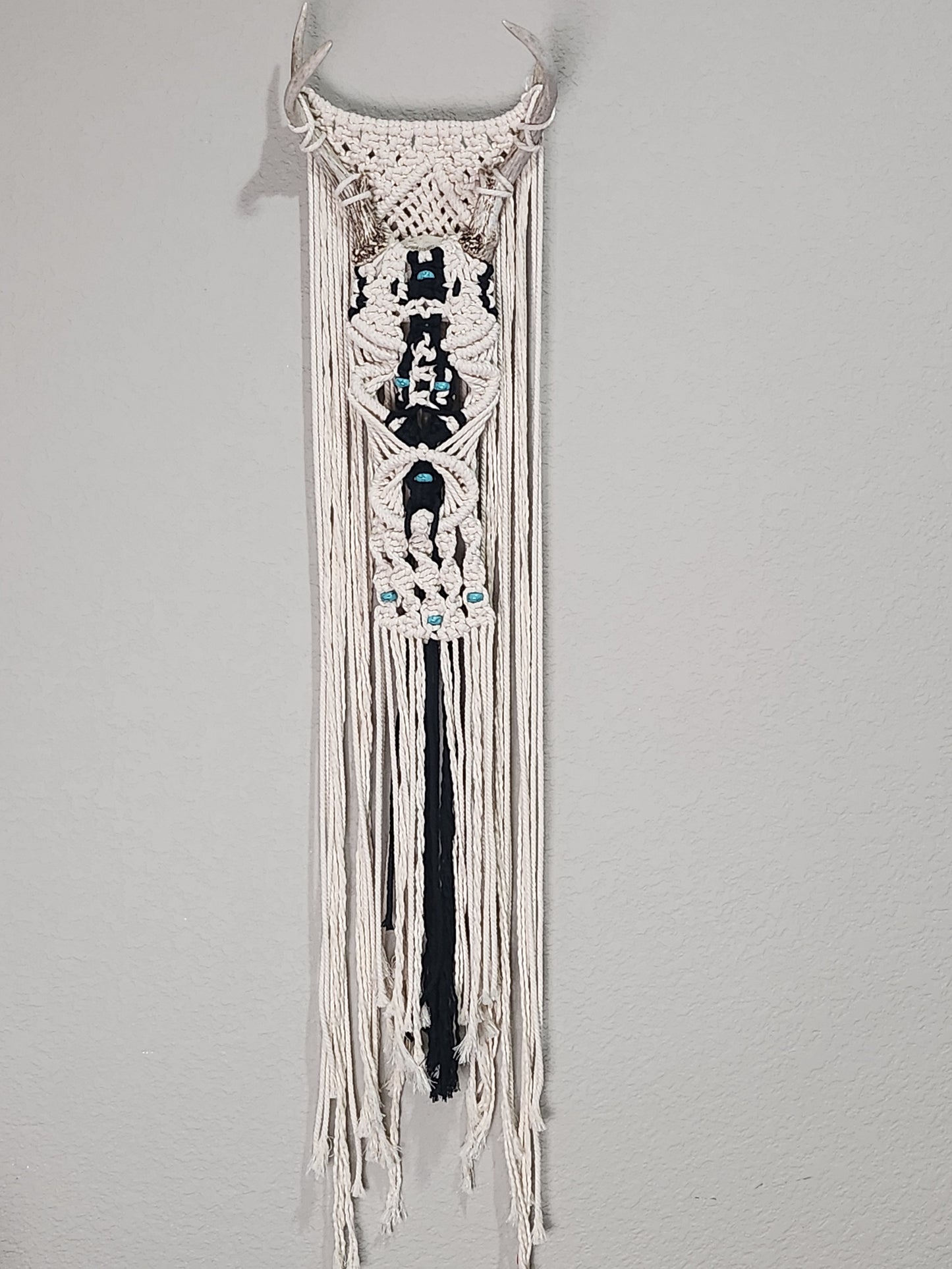 Deer antler wall hanging